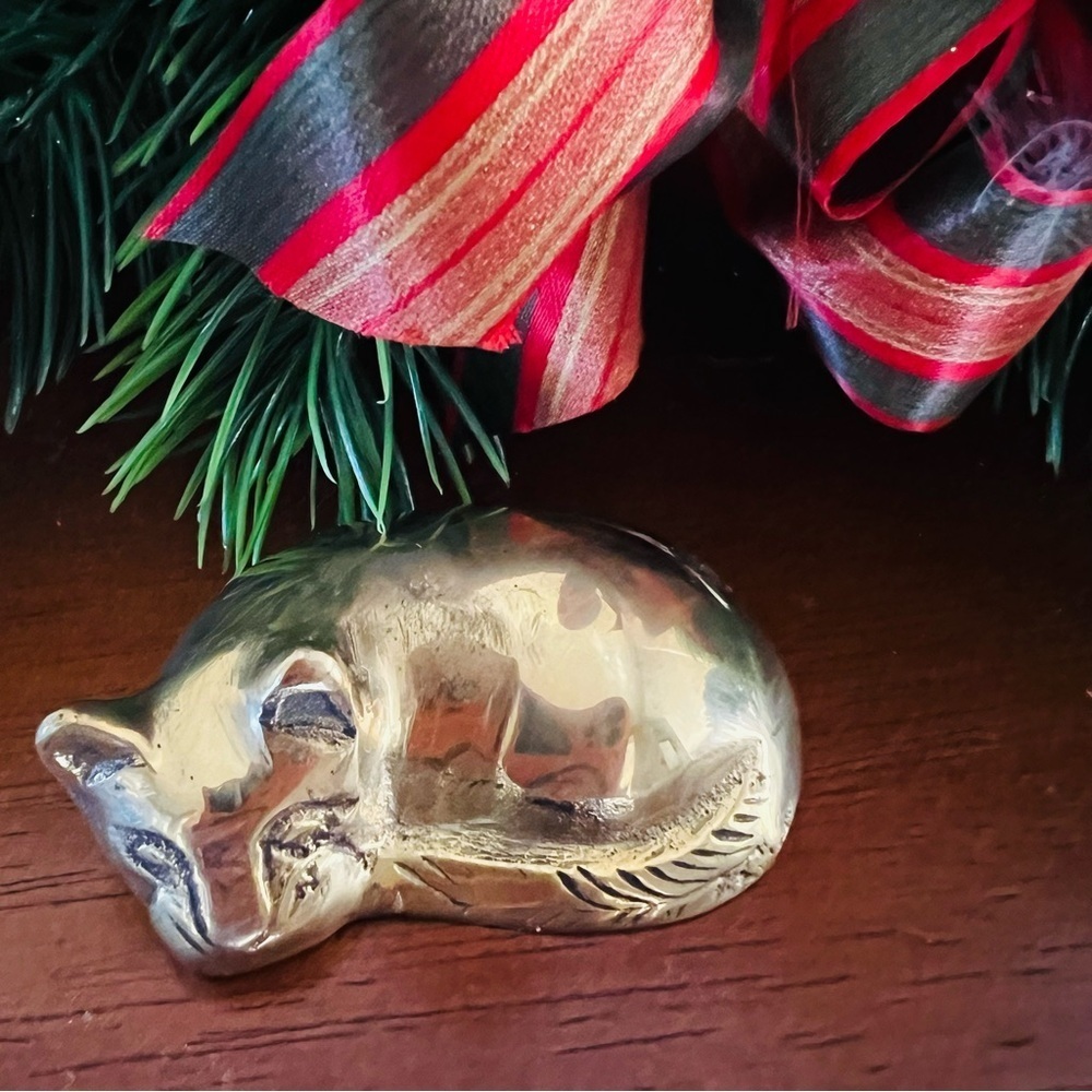 Vintage From 1970’s Brass Cat.